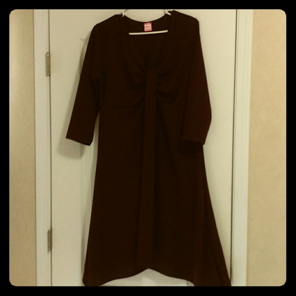 Flirty plum cocktail dress